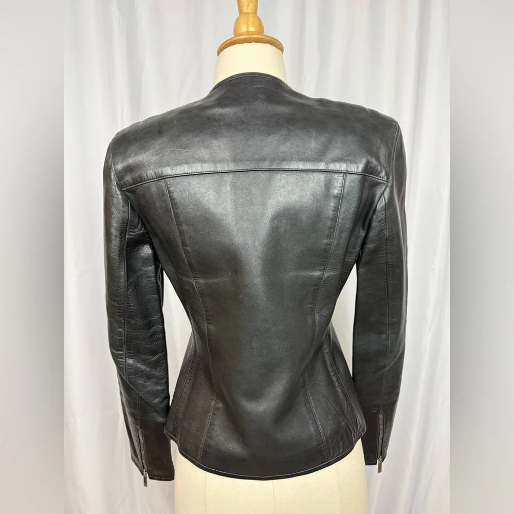Tom Ford for Gucci Black Leather Jacket Sz 40 - Picture 4 of 6